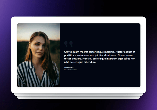 Testimonials Section in Tailwind CSS