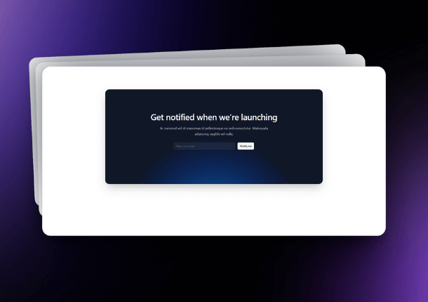 Newsletter Section in Tailwind CSS